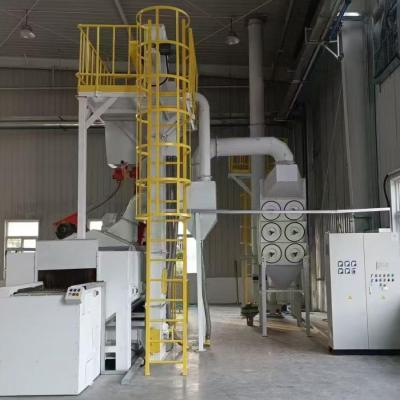 Wire mesh belt shot blasting machine 