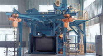 Hanger type shot blasting machine